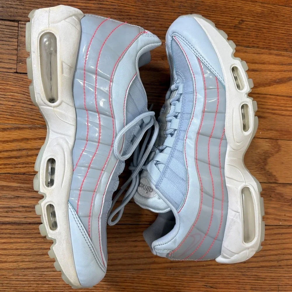 Nike Air Max 95 Half Blue Pink Gray Women's 9 Casual Athletic Shoes
